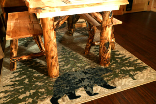 High point bear (stone) rustic rug by american dakota - image 3