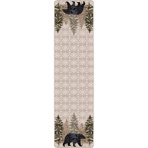 High point bear (stone) rustic rug by american dakota - image 8