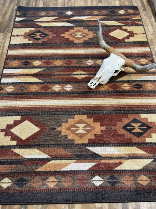 Shadows (red rock) rustic rug by american dakota - image 3