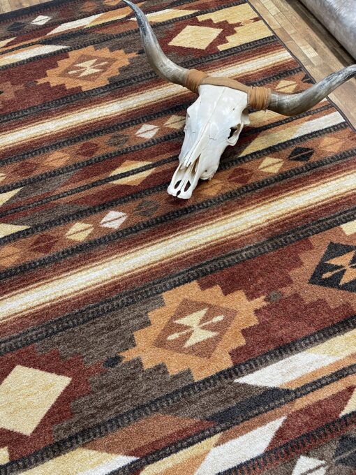 Shadows (red rock) rustic rug by american dakota - image 2