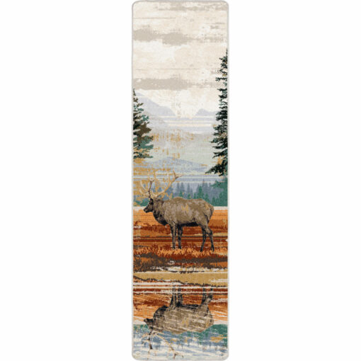 Reflection (amber splash) rustic rug by american dakota - image 5