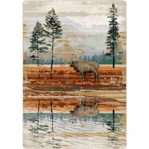 Reflection (amber splash) rustic rug by american dakota