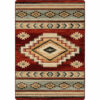 Sacred Ground (Garnet) Rustic Rug by American Dakota