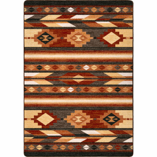 Shadows (red rock) rustic rug by american dakota