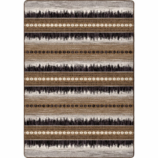Shock wave (natural) rustic rug by american dakota