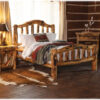 Mountain Woods Log Furniture- Extra Gnarly Aspen Log Bed