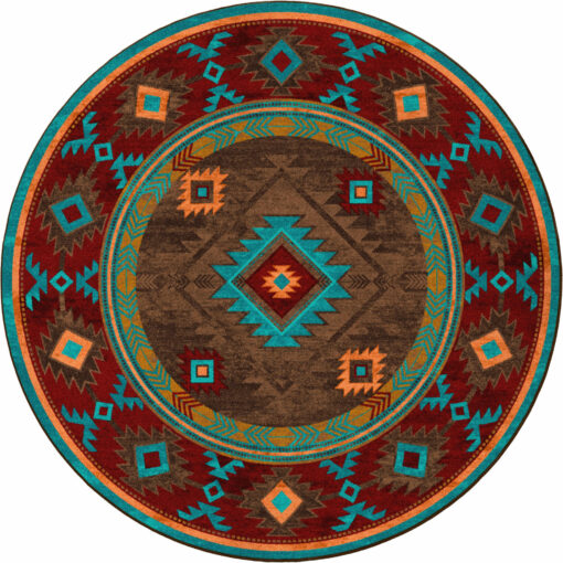Whisky river (turquoise) rustic rug by american dakota - image 5