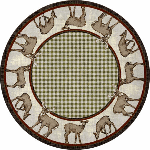 Whitetail deer (thicket) rustic rug by american dakota - image 5