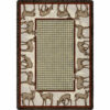 Whitetail Deer (Thicket) Rustic Rug by American Dakota