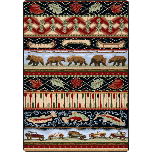 Wilderness trek (multi) rustic rug by american dakota - image 3