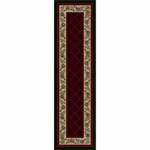 Evergreen (garnet) rustic rug by american dakota - image 2