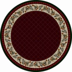 Evergreen garnet rustic rug by american dakota 47 1