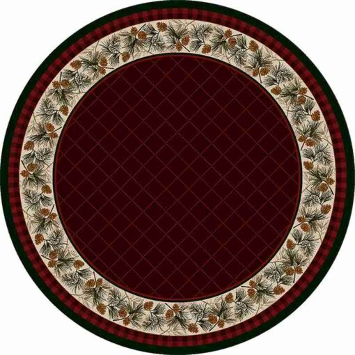 Evergreen (garnet) rustic rug by american dakota - image 3