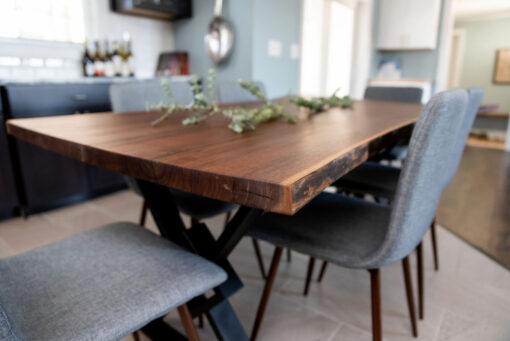 Live edge dining table