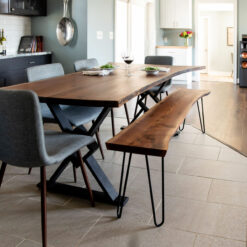 Live edge dining table
