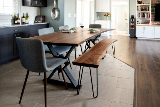 Live edge dining table