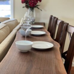 Live edge sofa table