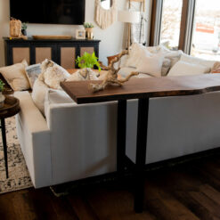 live edge sofa table