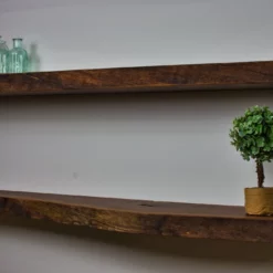 Live edge shelves floating wood shelf walnut 222332 2400x