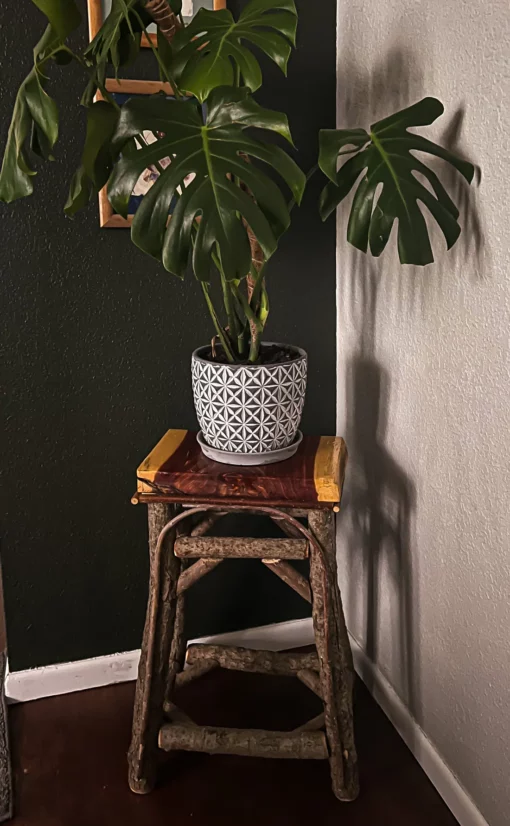 Willow live edge barstool