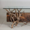 Timberline Mule Deer Antler Coffee Table with Reclaimed Wood