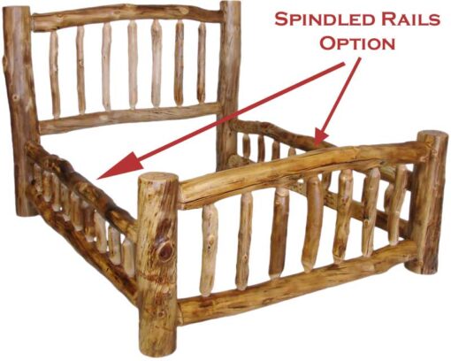 Aspen log standard bed - image 10
