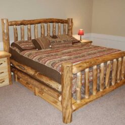 Aspen Log Standard Bed