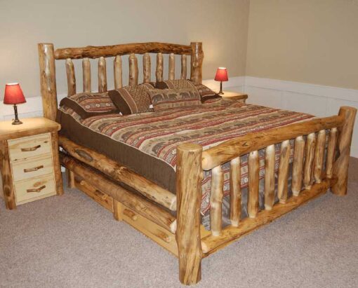 Aspen log standard bed