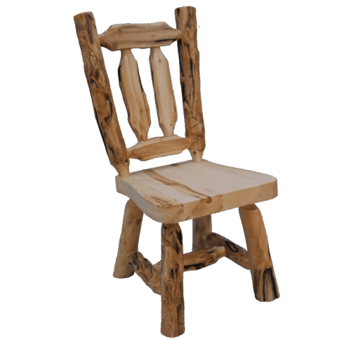 Aspen log dining chair