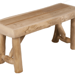 Alternative view of Aspen Log Outdoor Counter Bench