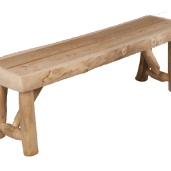 Aspen Log Outdoor Counter Bench