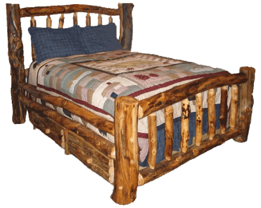 Aspen log standard bed - image 2