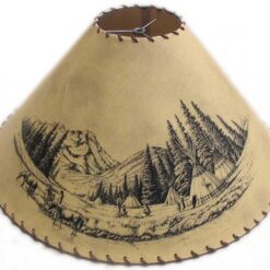 Wildlife Lampshade 20 Indian camp large opt