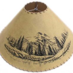 Wildlife Lampshade 19 Mountain scene large opt