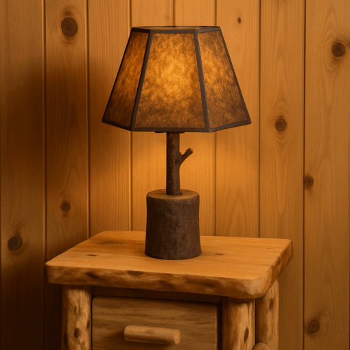 Mica hexagon rustic lamp shade - image 2