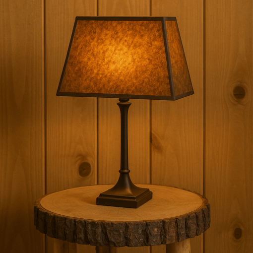 Mica recntangle rustic lamp shade - image 2