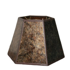 Mica hexagon rustic lamp shade