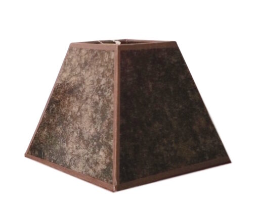 Mica square rustic lamp shade