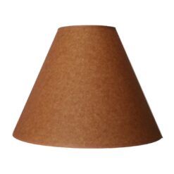Paper round rustic lamp shade - tan