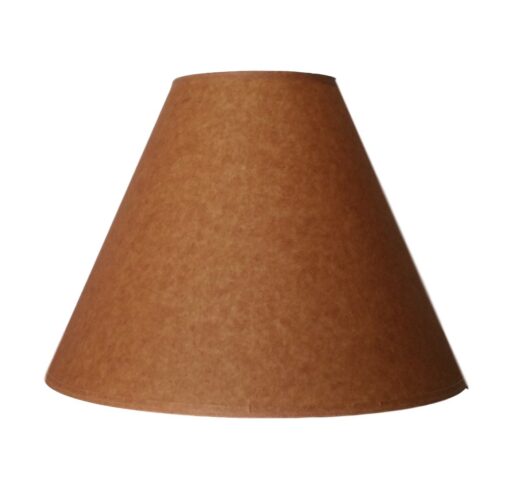 Paper round rustic lamp shade - tan