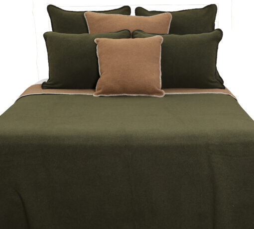 Solid sage bedspread
