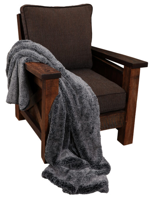 Grey bunny throw