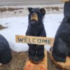 Welcome Bear Chainsaw Carving