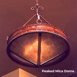 Peaked mica dome