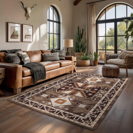 Copper canyon - coffee rustic rug by american dakota - image 2