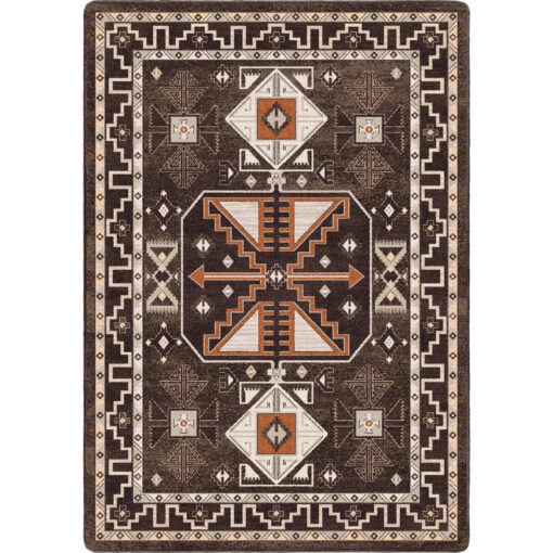 Copper canyon - coffee rustic rug by american dakota
