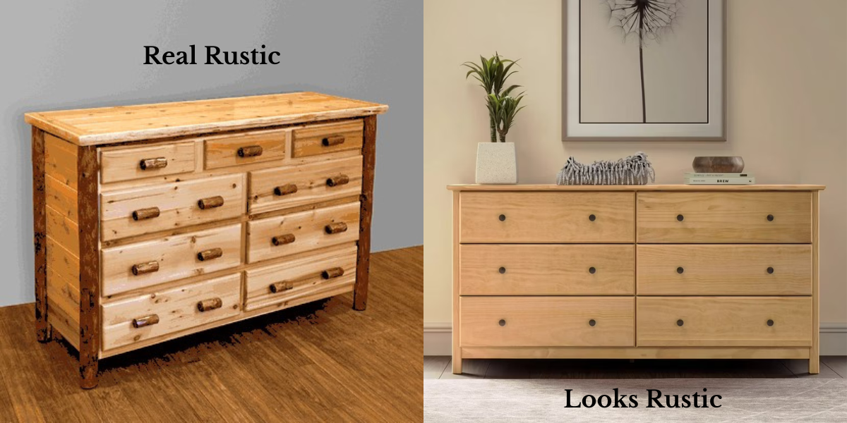 Real rustic fake