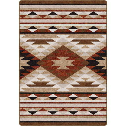 Sallisaw - vintage brown rustic rug by american dakota