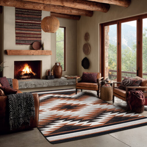 Starburst - mother clay rustic rug by american dakota - image 2