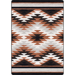 Starburst - mother clay rustic rug by american dakota